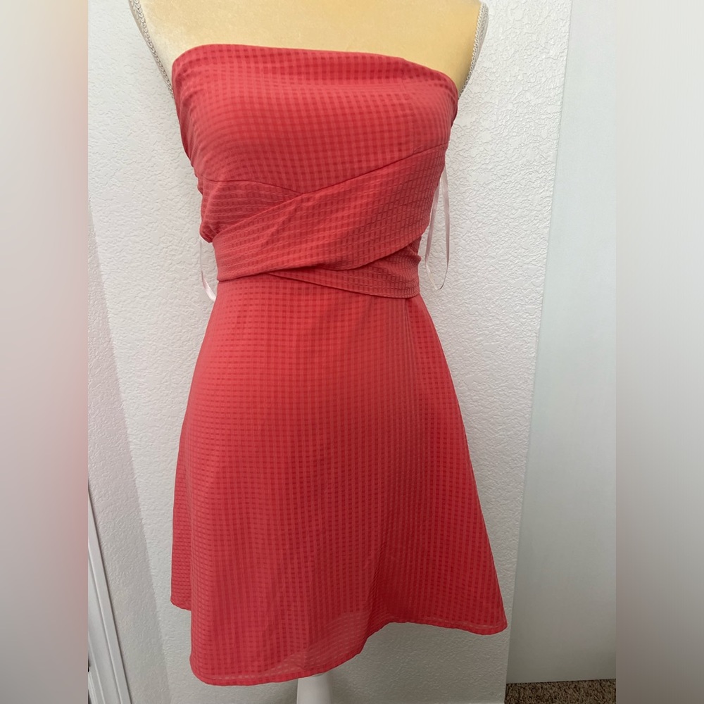 Coral Wrap Dress